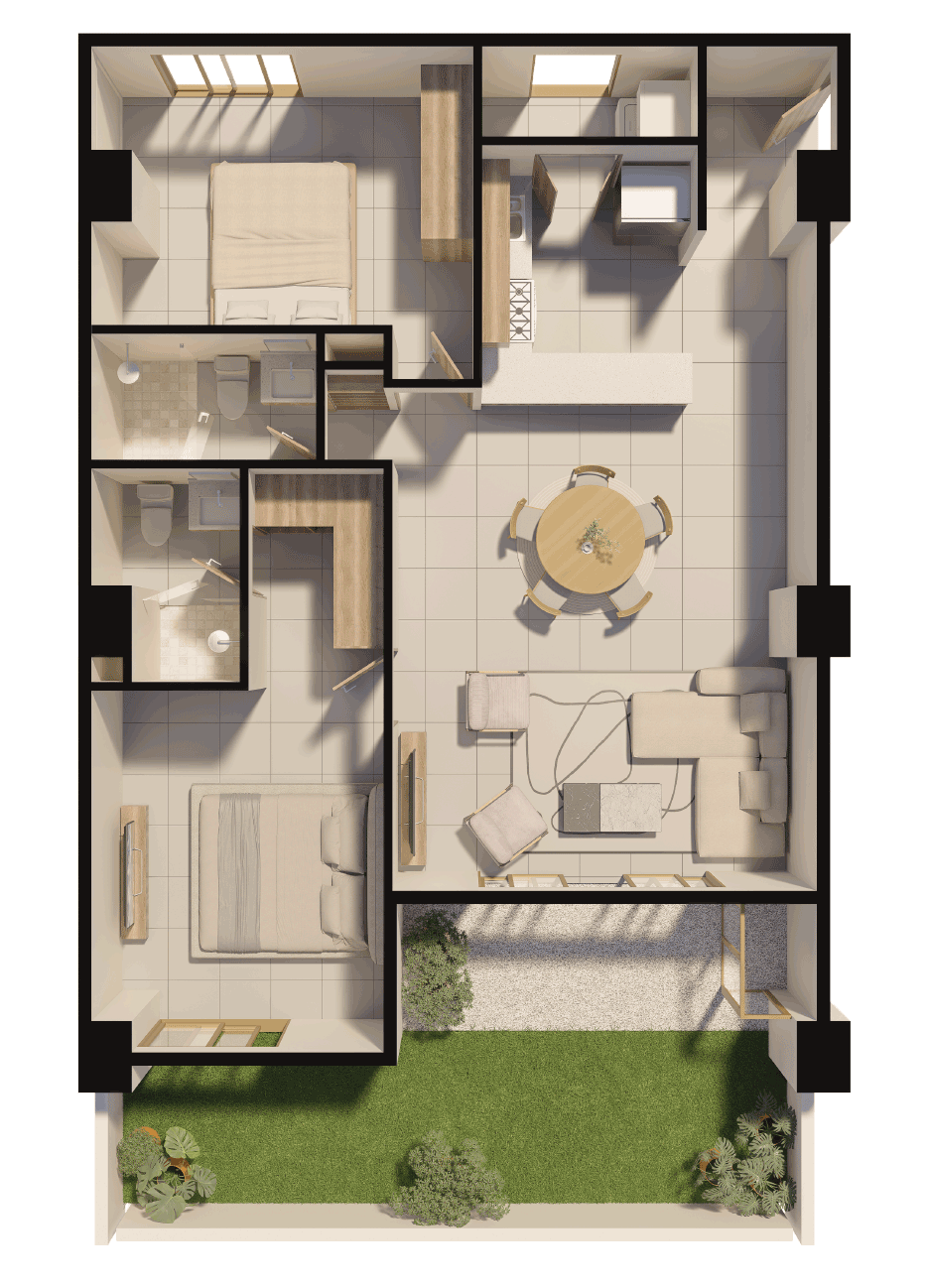 Plano Modelo C Garden